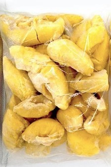 Packaged frozen durian